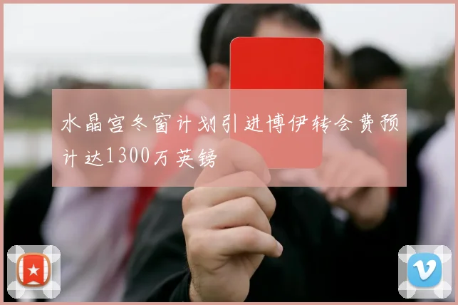 水晶宫冬窗计划引进博伊转会费预计达1300万英镑